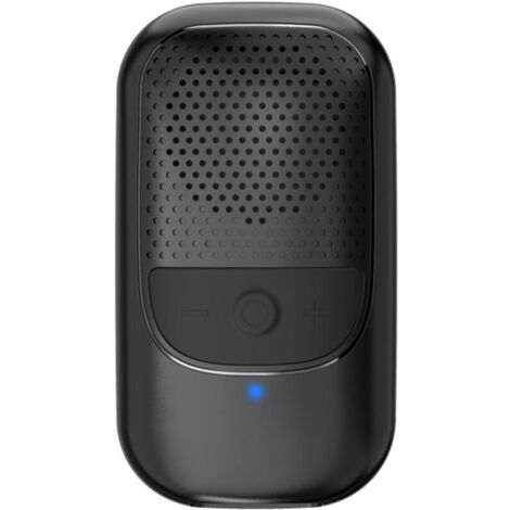 Enceinte Bluetooth portable, clip-on, micros intégrés pour la musique et les appels mains libres, jusqu'à 10 heures d'autonomie, pour le travail et la course à pied - Noir