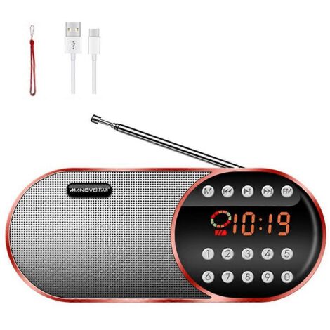 Enceinte Bluetooth portable Walkman avec radio FM MANOVO, A--