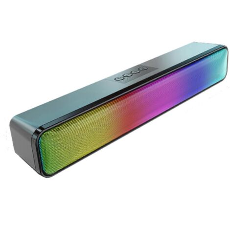Enceinte Bluetooth Réduction de Bruit avec Subwoofer et Lumières RGB pour Tous
