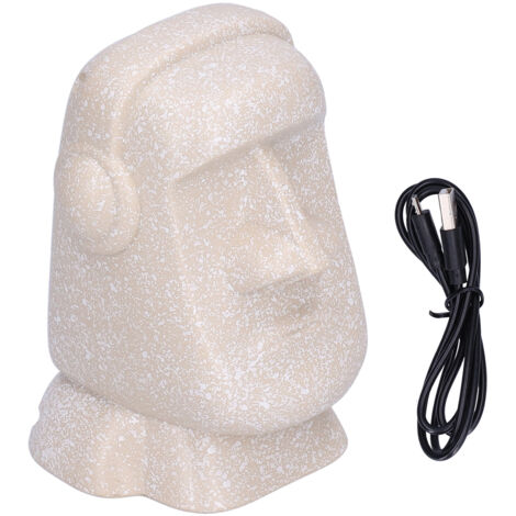 Enceinte Bluetooth Statue Moai Île de Pâques avec Charge USB - Design Pierre Original