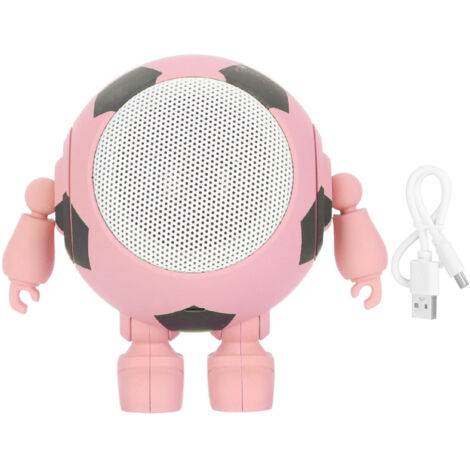 Enceinte Bluetooth Stéréo Portable, Connexion Série Sans Fil, Haut-parleur Compact pour Fête à Domicile en Rose