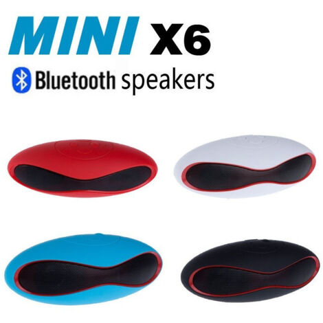 Enceinte Bluetooth Tf Usb Mains Libres Mobile Ipod Smartphone Tablette Mini-x6