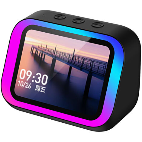 Enceinte Bluetooth TF26PRO V5.0, batterie 300-500mAh, portée 10m, lecture carte TF, recharge USB, compact noir blanc maison bureau