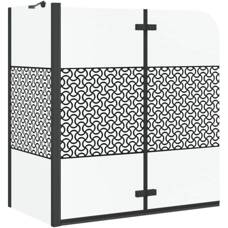Enceinte de bain Géométrique Noir 120 x 67 x 129 cm CFW811613