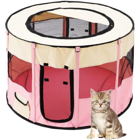 Enceinte d'intérieur ronde biegsam (Rose-S:707040cm),Tente d'