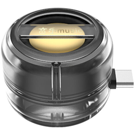 Enceinte Mini Transparente Modèle Y9 pour Téléphone, Plug and Play Type C, Lecteur Audio Portable, Basses Puissantes, Batterie Indépendante, Autonomie 6 Heures