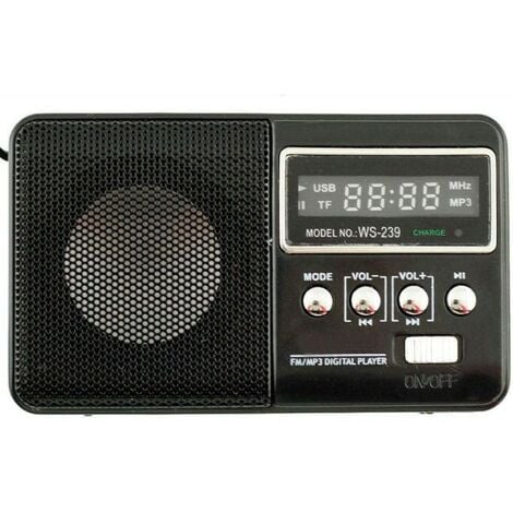 Radio design et enceinte Bluetooth bleue 2x3W FACESOUND