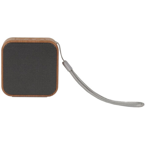 Enceinte sans Fil 3W Coloris Gris et Aspect Bois avec Dragonne