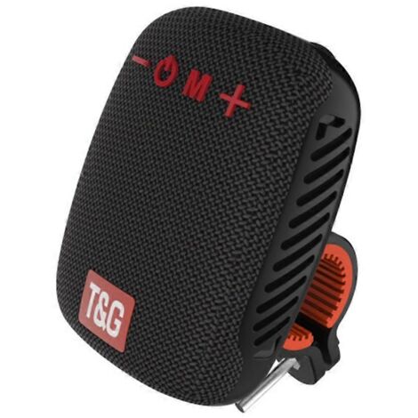 Enceinte sans fil pour vélo avec support extérieur, connectivité TWS et emplacement pour carte mémoire