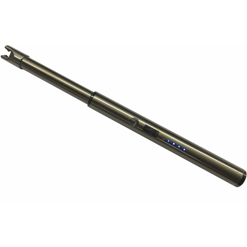 

Purline - Encendedor eléctrico extra largo de metal negro para Chimenea de etanols, barbacoas, estufas y chimeneas de leña
