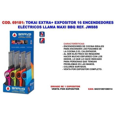 ENCENDEDOR ELECTRONICO BRAVO MAXI-BBQ