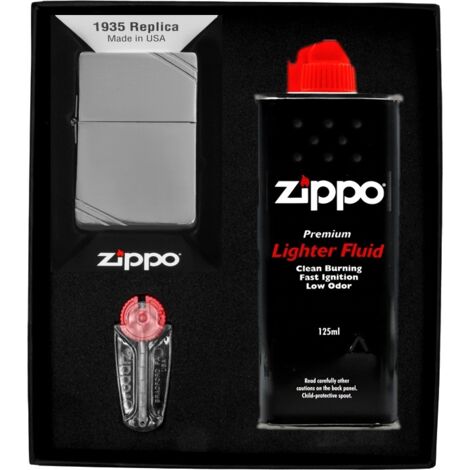 Encendedor ZIPPO RÉPLICA 1935 CON BARRAS Set de regalo N.° 1