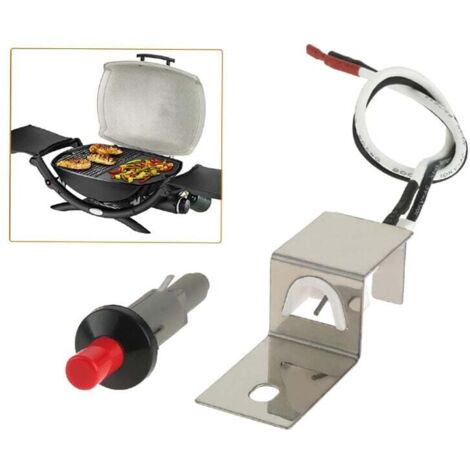 Encendido piezoeléctrico, encendido piezoeléctrico con botón pulsador compatible con Weber Q100 Q200 Q120 Q220 Q1000 Q2000