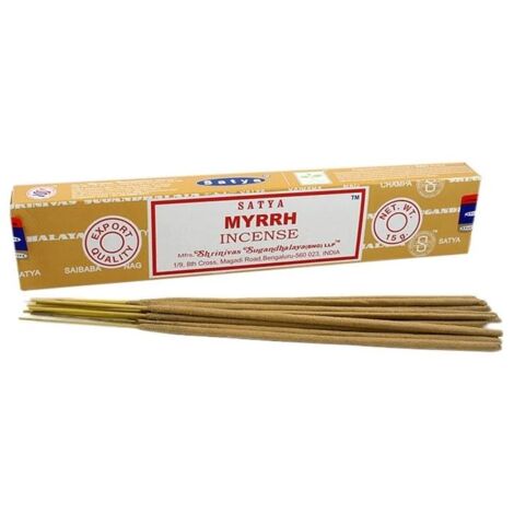 Encens Satya en bâtons 15g - Myrrhe- Vendu par 1