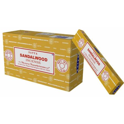 Encens Satya Sandalwood - 12 boites de 15 grammes