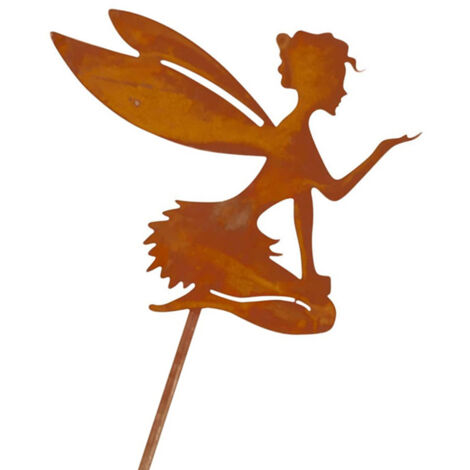 [Enchêres de jardin] Silhouette de fée en fer métal décoration extérieure [Matériel solide anti-intempérie]