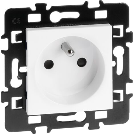 Enchufe 2P+T 16A - Con embellecedor / Placa soporte - ESPRIT sin garras