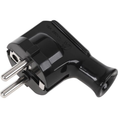 Enchufe angular con toma de tierra Unischuko WT-35-2