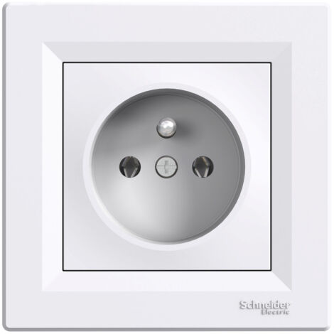 Enchufe blanco Asfora con terminales de tornillo, 16A 250V, EPH2800121