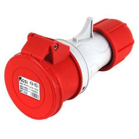 Enchufe CEE 3Ptn IP44 Rosa