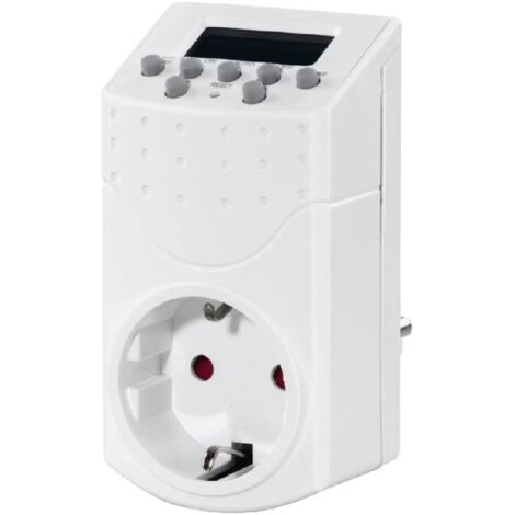 Enchufe con programador digital Hama Mini 230 V 16 A