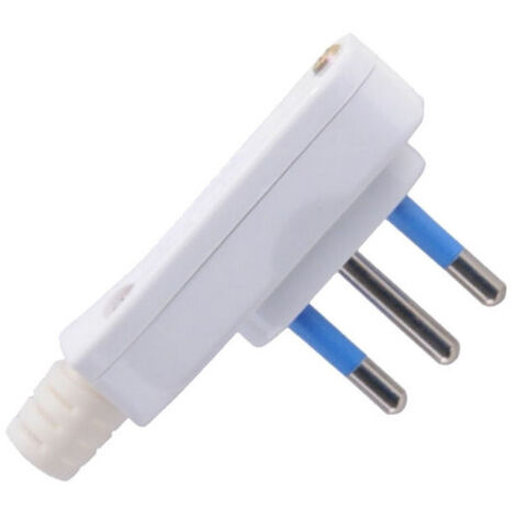 Enchufe cuadrado plano blanco Syntesy 00342 10A+T