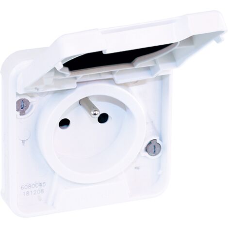 Enchufe de corriente 2P+T modular IP55 - OXXO Blanco