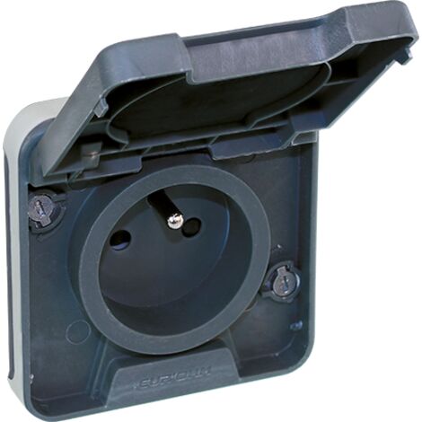 Enchufe de corriente 2P+T modular IP55 - OXXO Color Gris