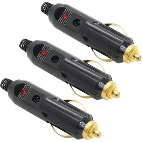 Enchufe de encendedor de 12 V (macho), 3 piezas Enchufe de encendedor de 20 A (macho), enchufe de encendedor de 12 V, enchufe de encendedor de 12 V, enchufe de encendedor de 20 A (macho)