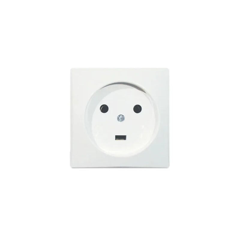 

Debflex - Enchufe de energía blanca, 2 polos más tierra, 20A