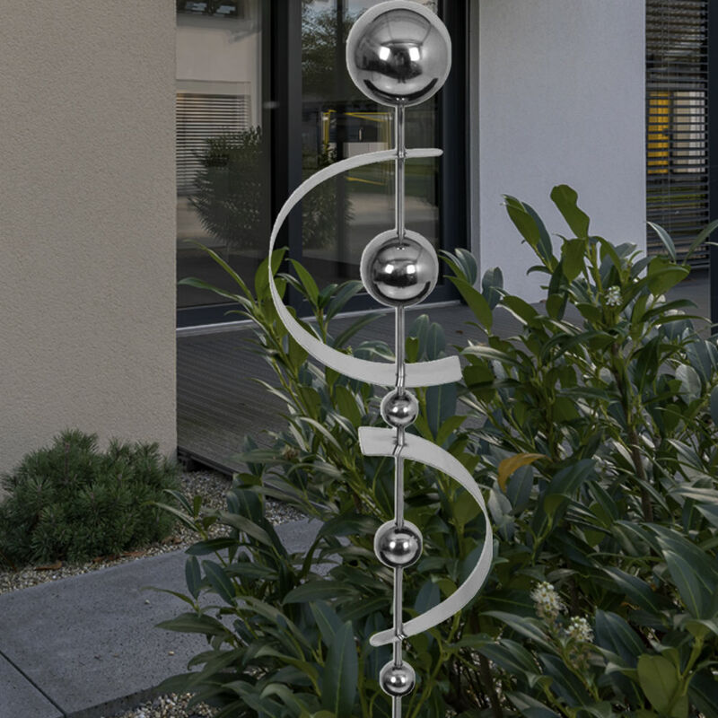 

Enchufe de jardín de acero inoxidable bola arco decoración terrazas exterior suelo espiga plata Harms 507188
