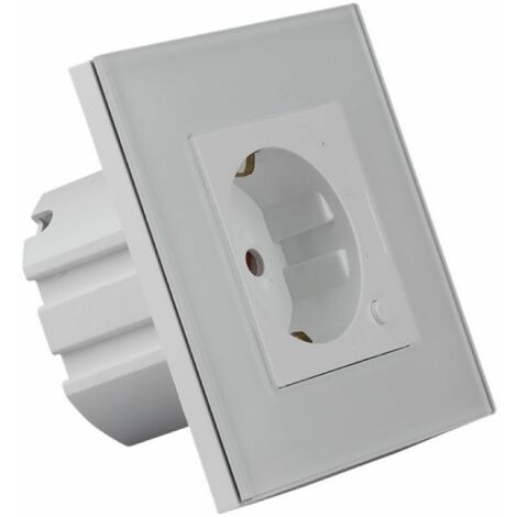 Enchufe de pared EU Wifi compatible con Amazon Alexa Google Home y Nest Blanco
