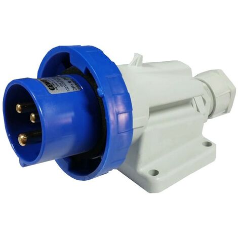 Enchufe de pared fijo Gewiss 2P+E 16A IP67 azul 220V GW60426