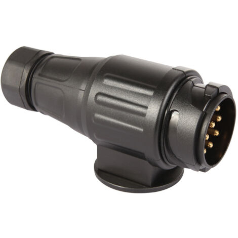 Enchufe de remolque de 13 pines, conector macho de 13 pines, impermeable, de 12 V, para caravana, autocaravana, coche, barco