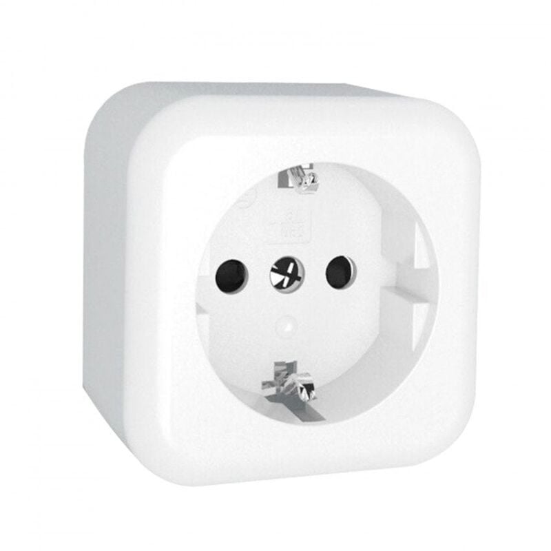 

Enchufe de Superficie Tipo F Schuko 16A IP20 Blanco Blanco | IluminaShop