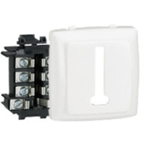 Enchufe de teléfono modular empotrado - Blanco
