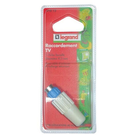 Enchufe de TV D.9.5 mm - 1 enchufe hembra