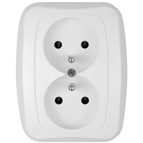 ENCHUFE DOBLE ATUT P/TZ/U BLANCO - E+9001190