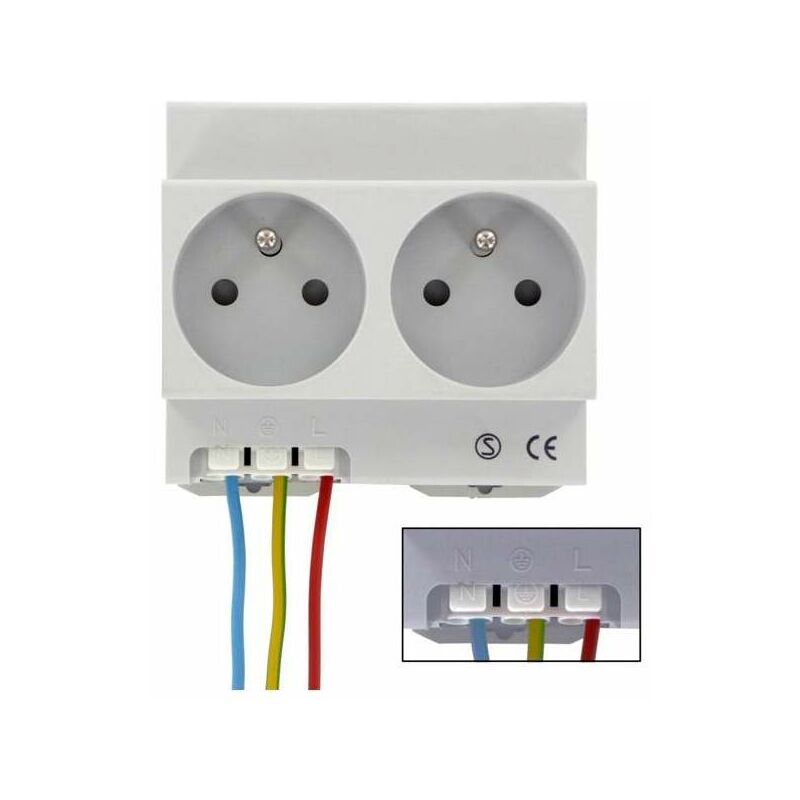 

Electra Line - Enchufe doble modular 16A