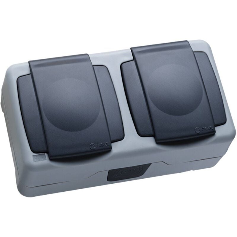 

Enchufe Doble Schucko 2p+TT Superficie IP55 36064201 - Makel