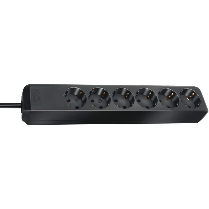 

1159400015 - Base múltiple Eco-Line negra (6 tomas y 1.5 m) - Brennenstuhl