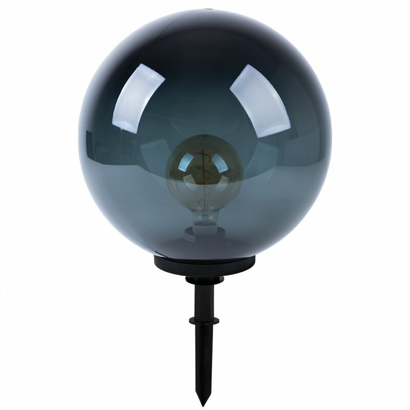 

Lámpara de tierra enchufable exterior lámpara de patio de bolas CONTROL REMOTO en un juego que incluye bombillas LED RGB