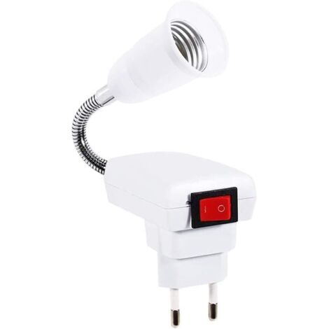 Enchufe inalámbrico E27 con interruptor - Ajustable 360 grados - Oficina, dormitorio