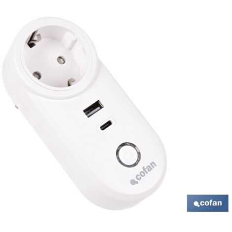 ENCHUFE INTELIGENTE CON PUERTO USB Y TIPO C