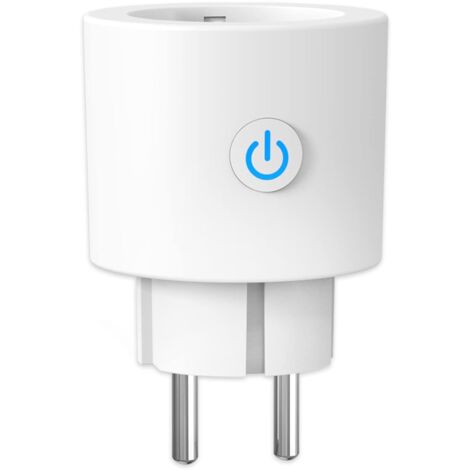 Enchufe inteligente de 16 A y 3680 W con medidor de energía, compatible con Alexa/Google Home, control por voz, aplicación Tuya/Smart Life, Wi-Fi de 2,4 GHz, no requiere puente, 1 unidad.