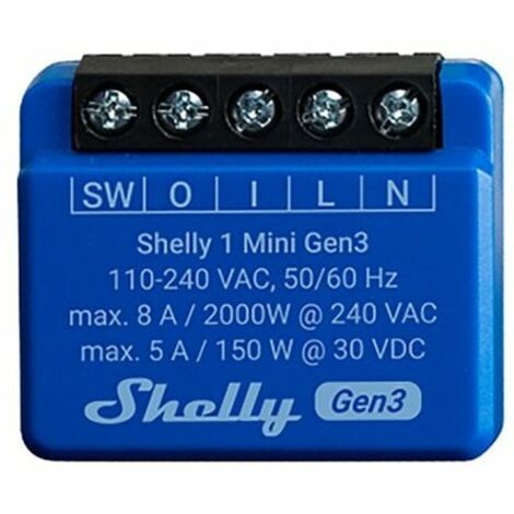 Enchufe Inteligente Shelly Bluetooth Wi-Fi Bluetooth 4.2