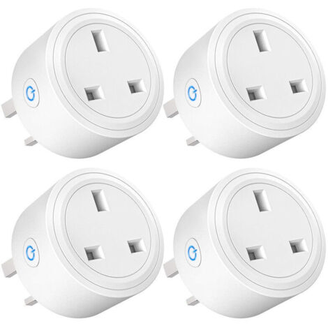 Enchufe inteligente, toma de corriente inteligente con control remoto y temporizador, enchufe Wi-Fi, no requiere concentrador