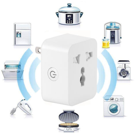 Enchufe inteligente Wi-Fi y Bluetooth con temporizador – WS022 – Regleta de alimentación de 15 A para PC