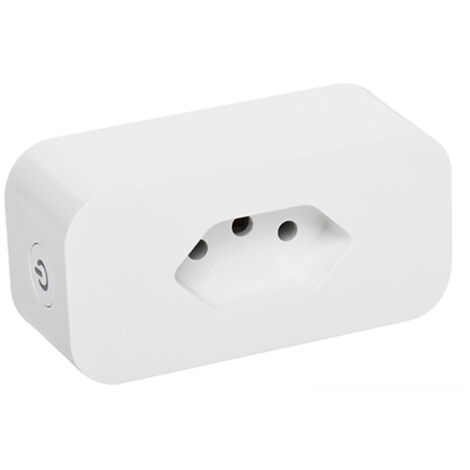 Enchufe inteligente WiFi Brasil 16A  App Smart Life y Google Home  Estándar 3 posiciones/3 orificios  Control secundario inalámbrico  110V-240V  Domótica