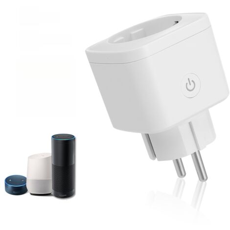 Enchufe inteligente WiFi tipo E (UE), mando a distancia inalámbrico, temporizador inteligente, compatible con Google Home e IFTTT, control por voz.
